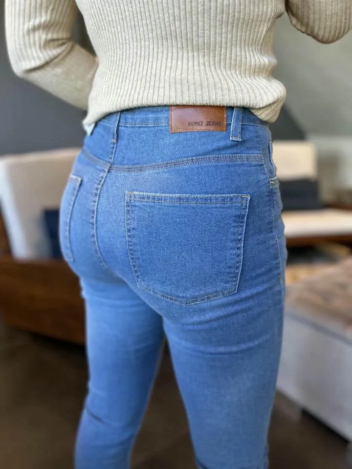 Calca Jeans Skinny Clear Blue - Imagem 3
