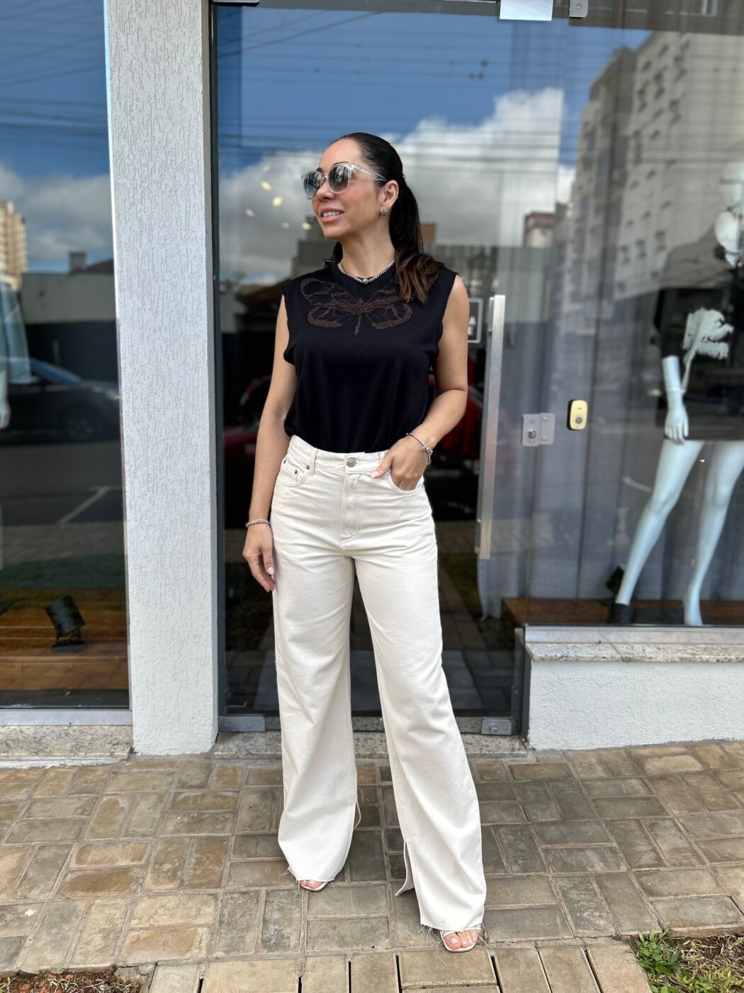 Calca Sarja Reta Boot  Stoned