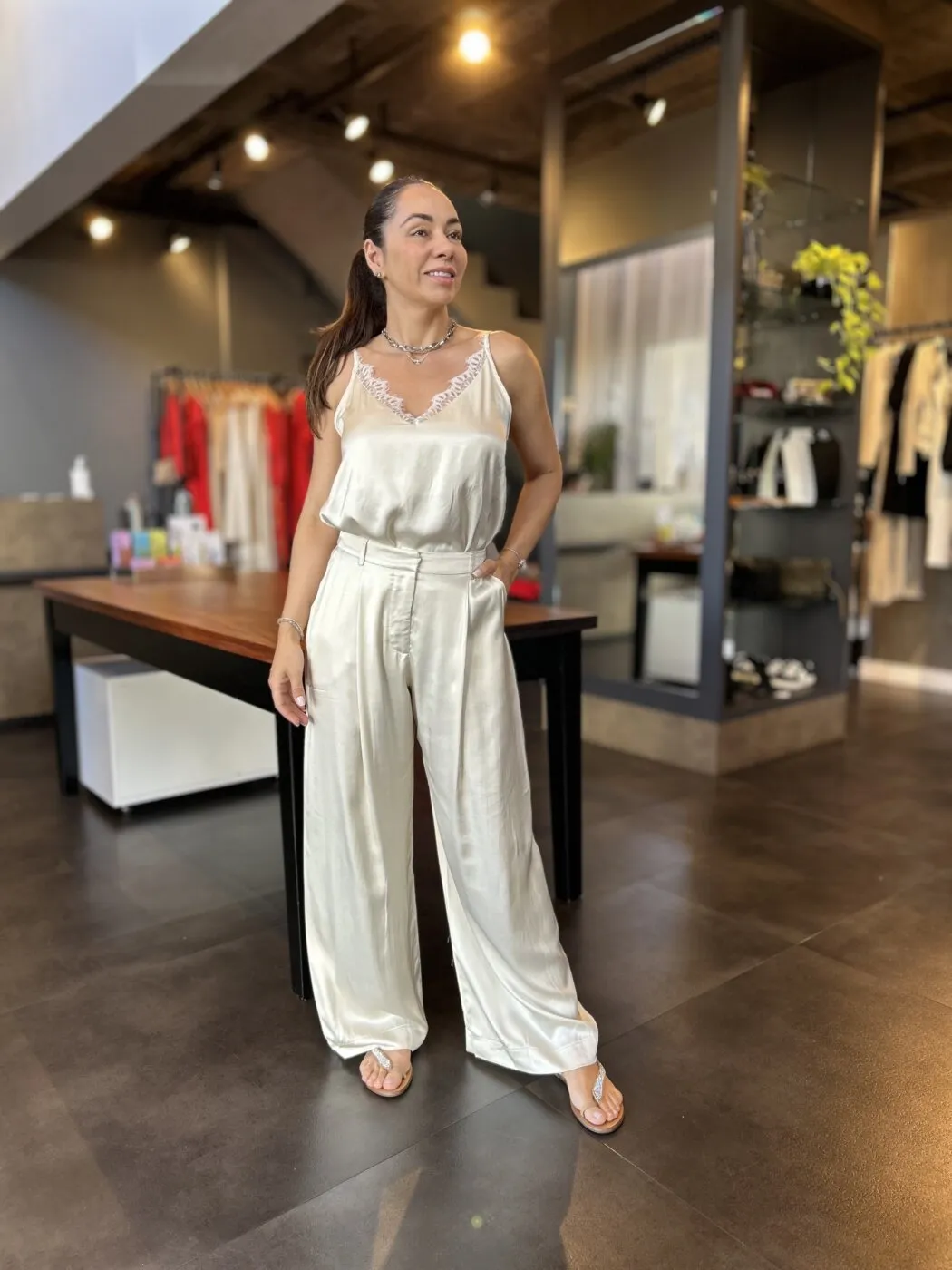 Calca Acetinada Goddess