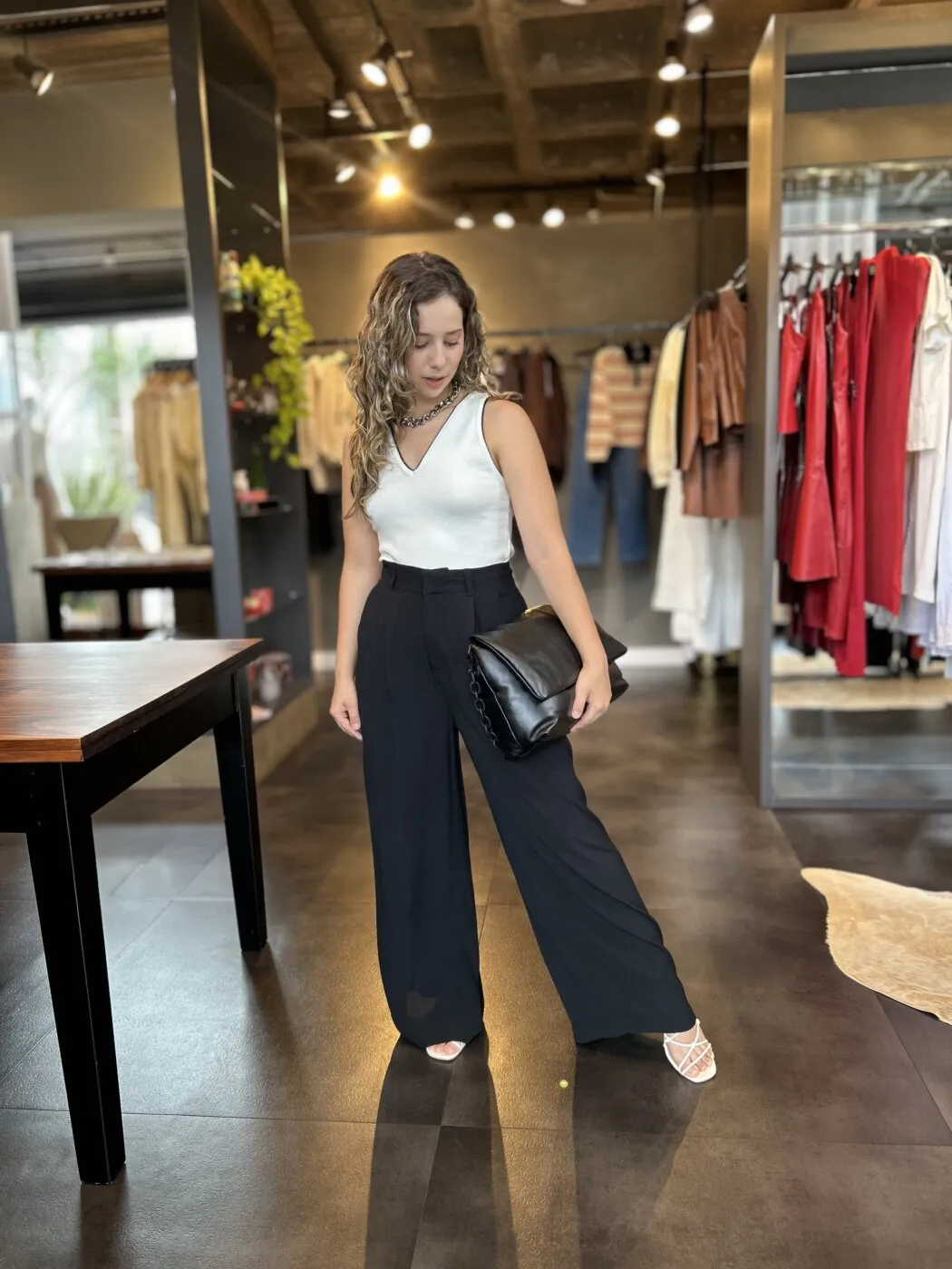 Top Trico Off/Preto