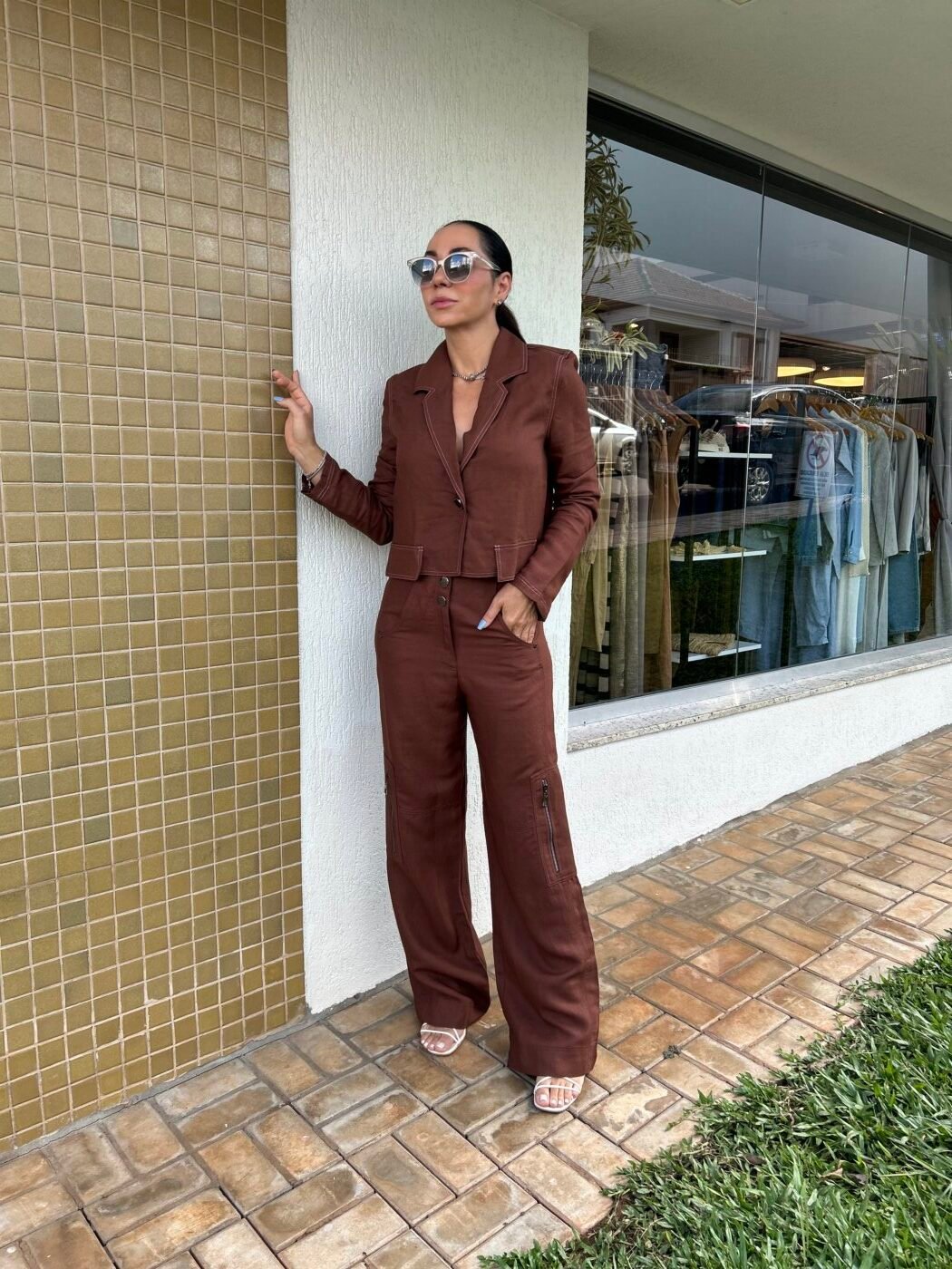 Calca Open Marrom Malfitano