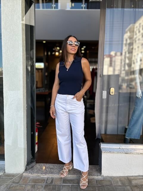 Regata Alexia Azul Marinho