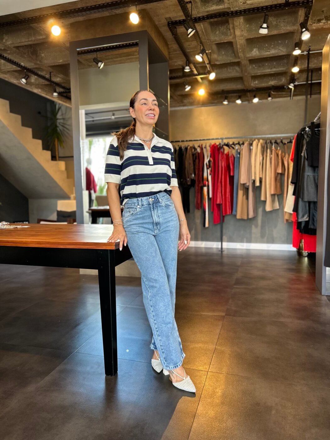 Blusa Jordie Com Listras.