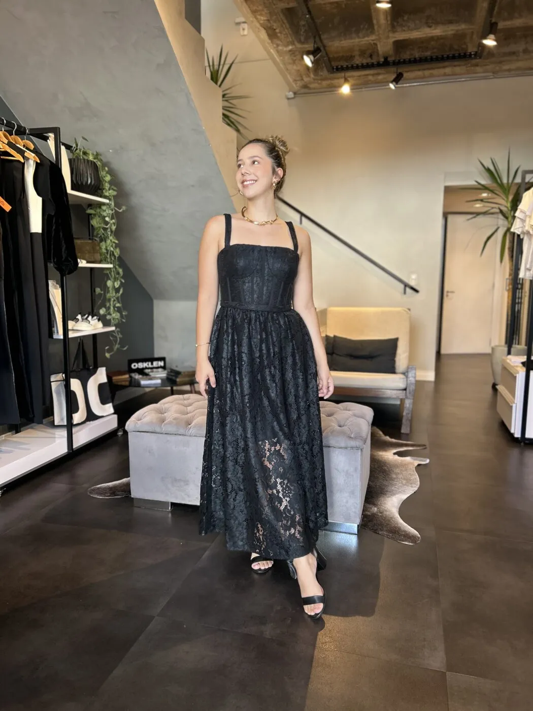 Vestido Renda Preto
