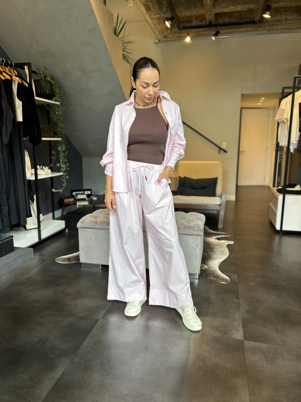 Calça Maxi Algodão Tricoline