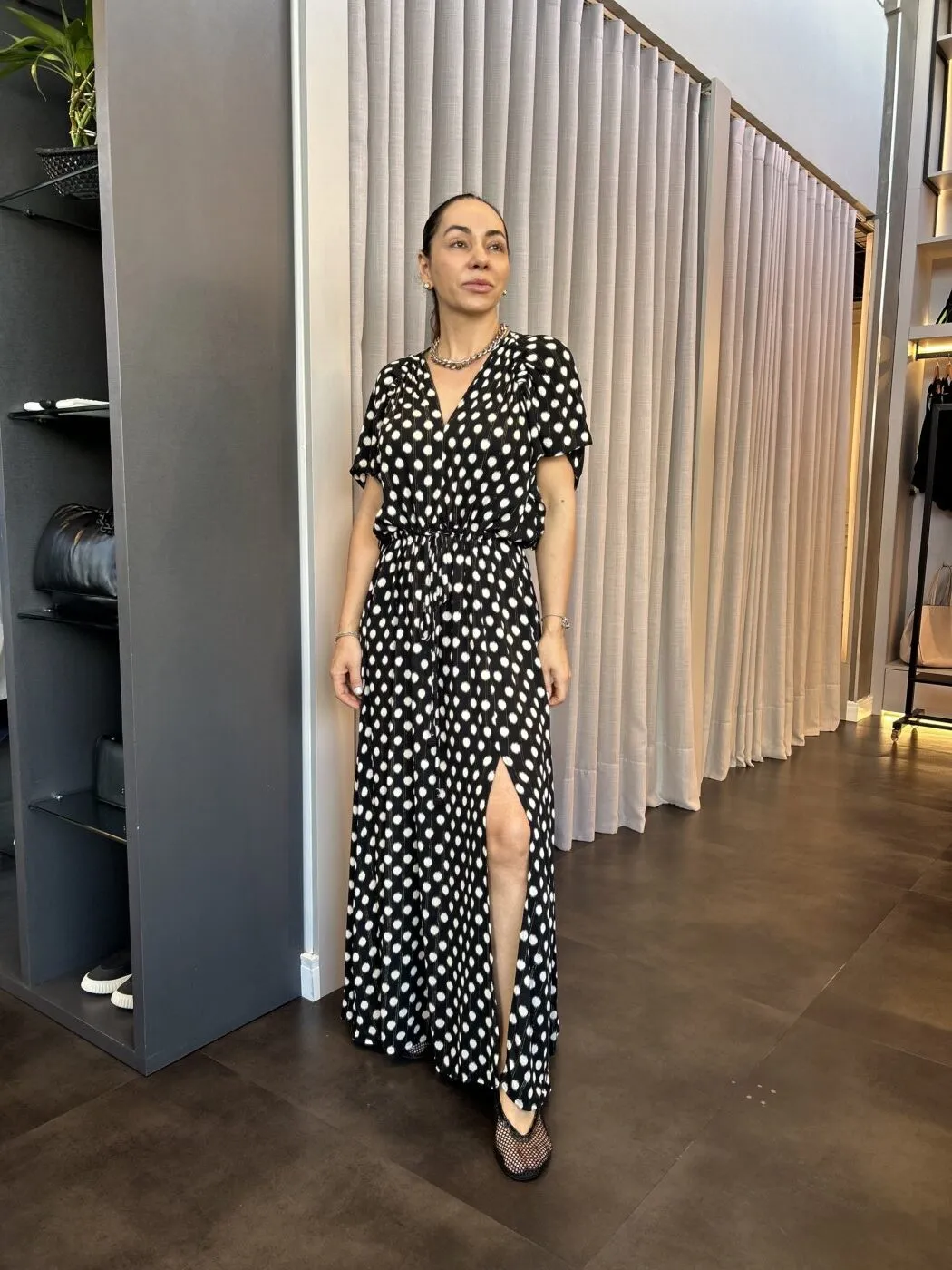 Vestido Longo Est Mandin - Imagem 5