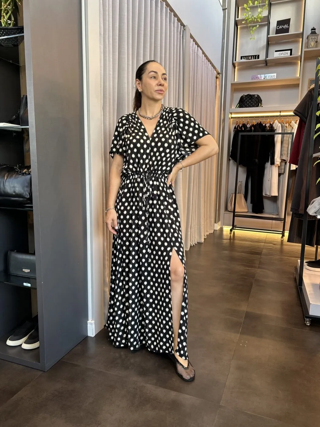 Vestido Longo Est Mandin