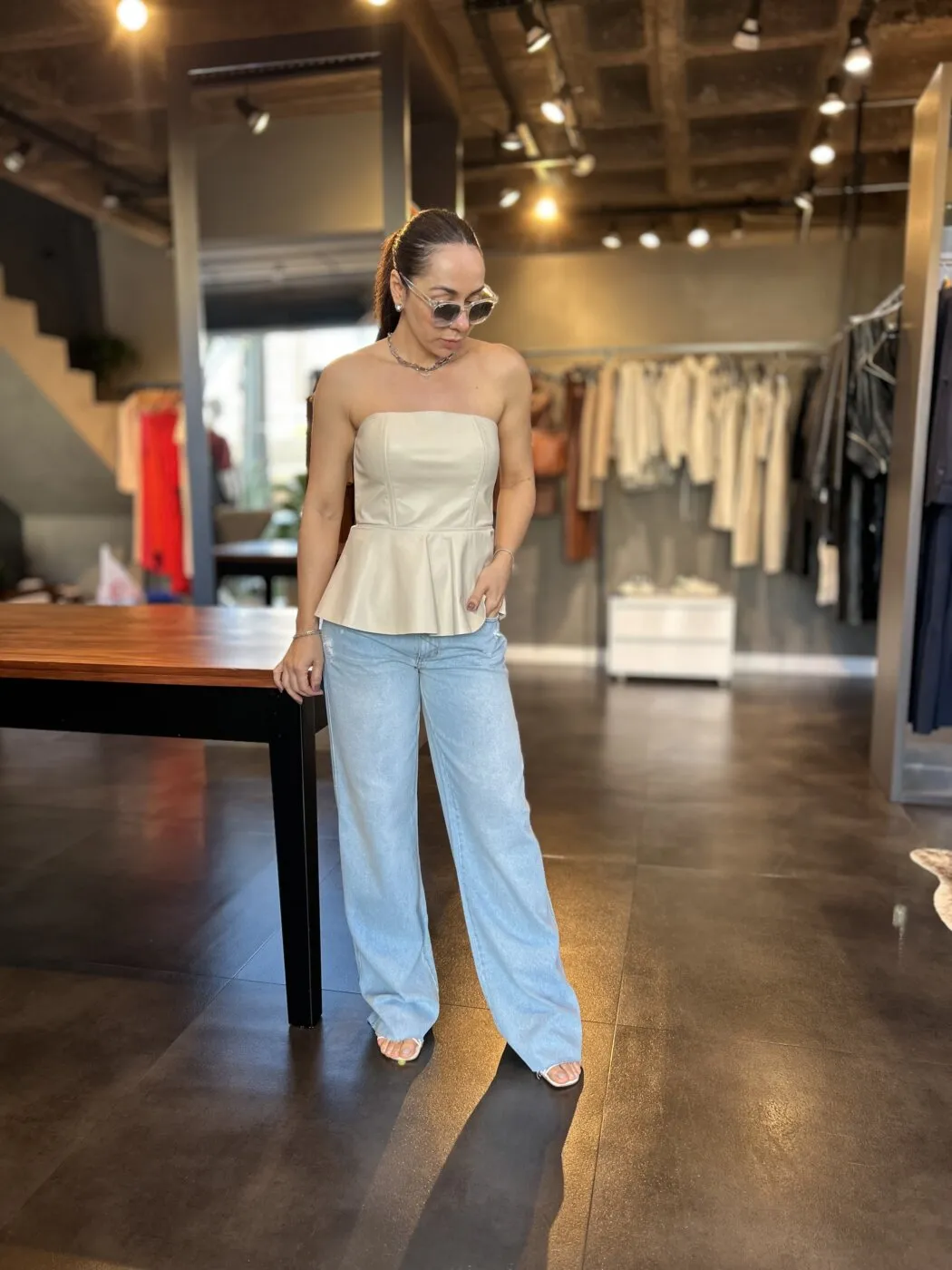Calca Reta Jeans Lilian