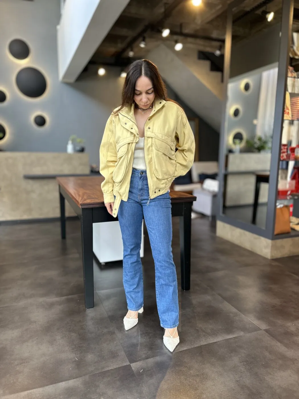 Jaqueta De Sarja Maxi Bomber Vista