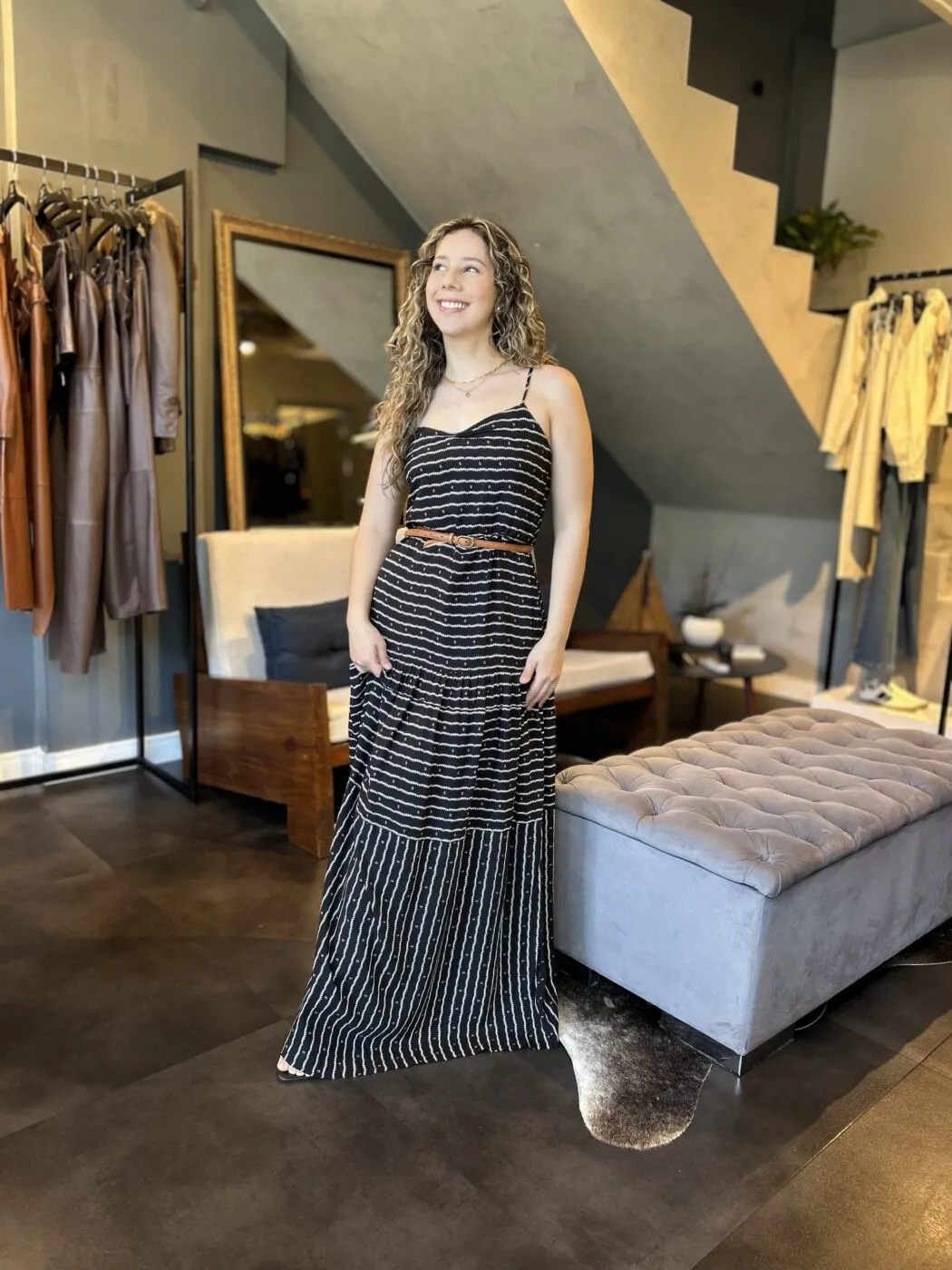 Vestido Alca Viscose Kina