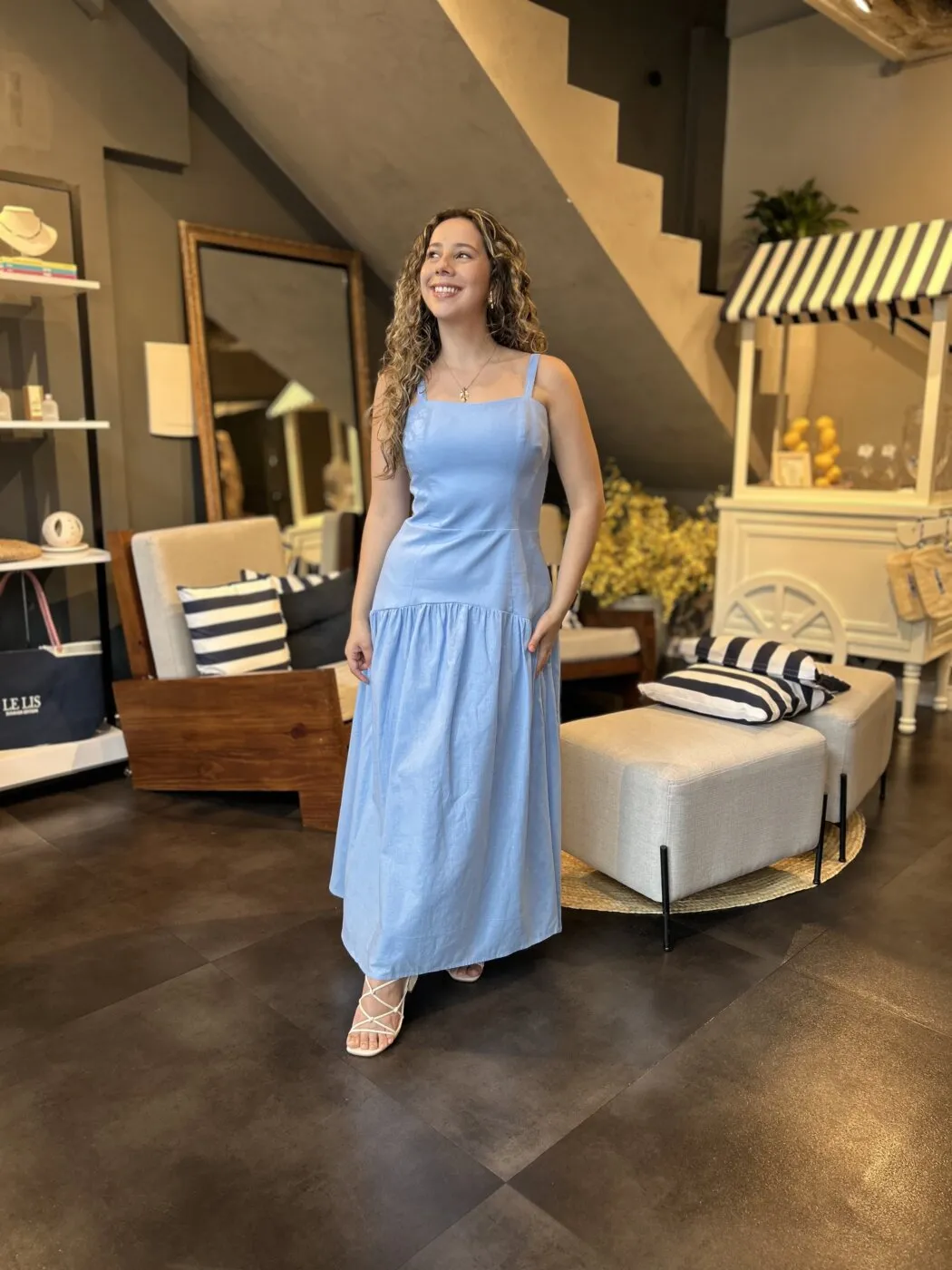 Vestido Blair Azul Claro