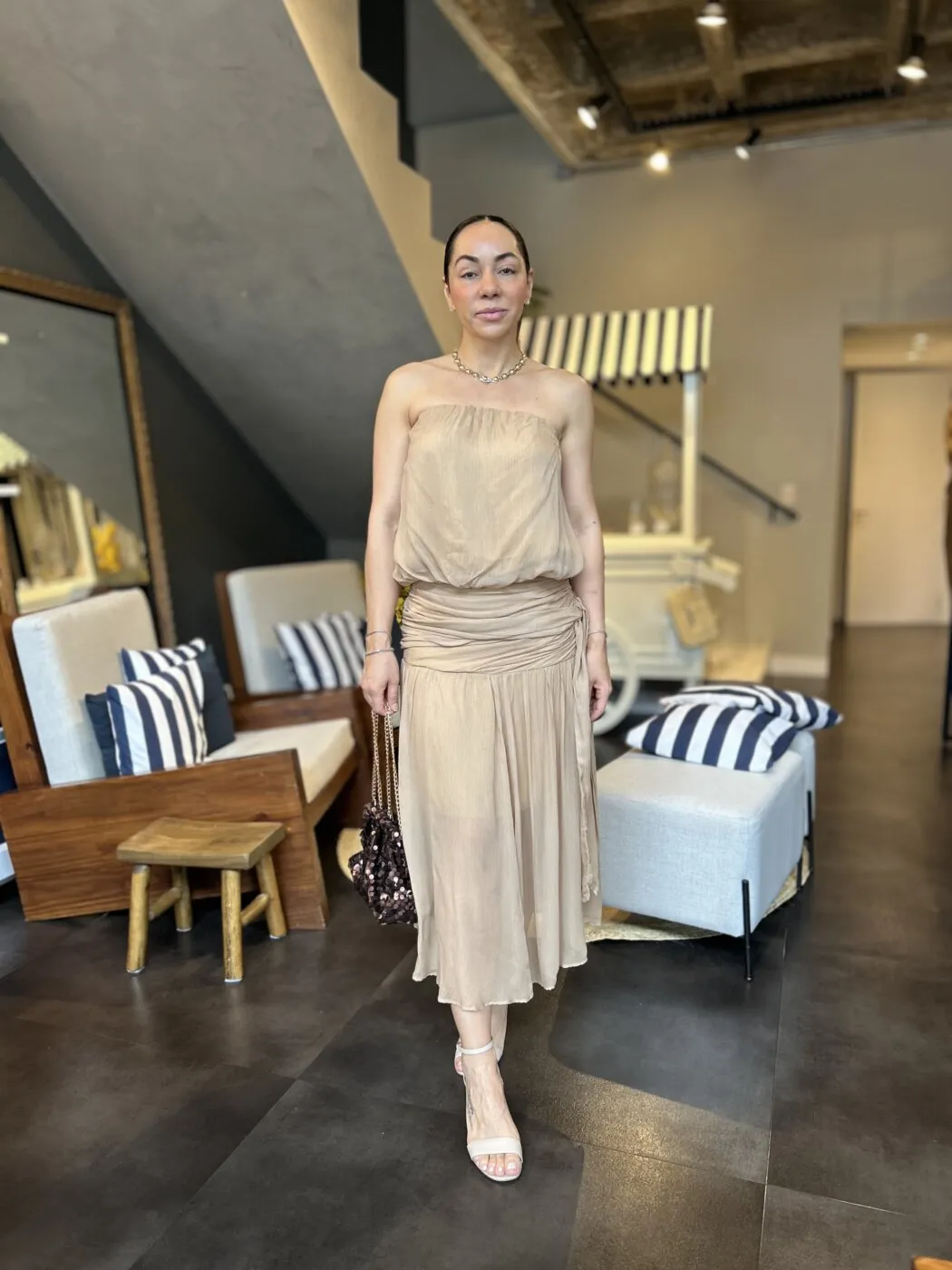 Vestido Bege Andiroba